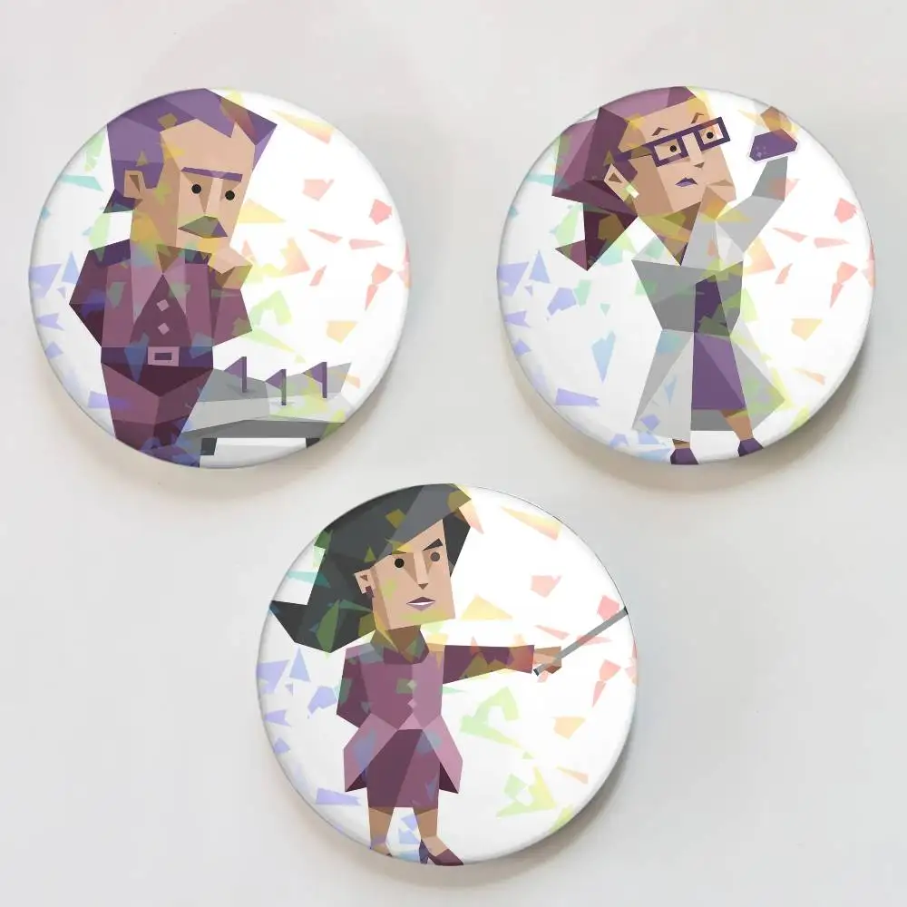 ZZ MBTI 16 أنواع الشخصية شارة مستديرة دبابيس التلبيب لحقائب الظهر حقيبة الليزر بروش الملابس الهدايا #2