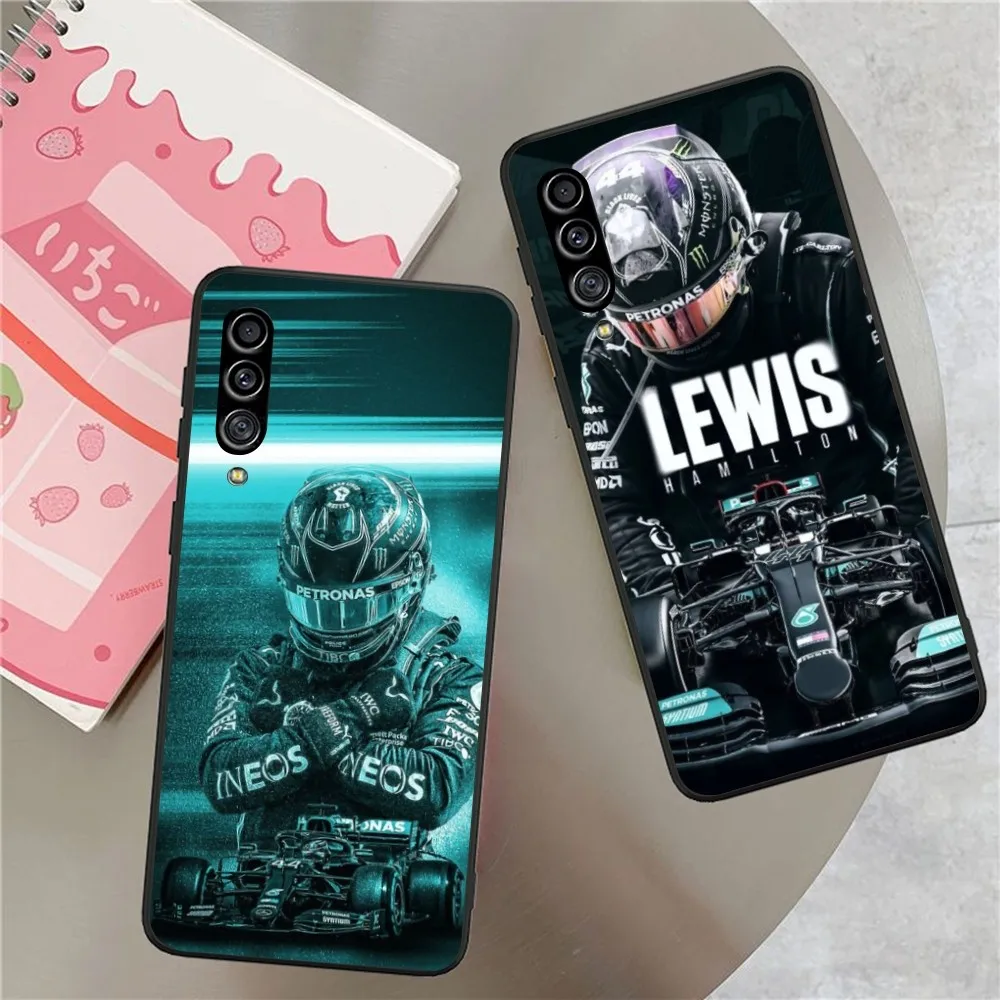 F1 Lewis Hamilton Mobile Phone Case for Samsung Galaxy S23 S22 S21 S10 S9 S8 Plus Ultra Black Soft Phone Cover Funda