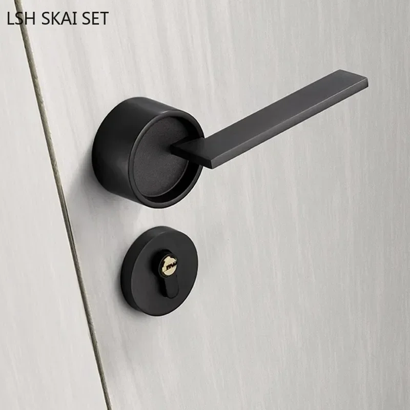 

High Quality Zinc Alloy Door Lock Mute Bedroom Door Handle Lock Wooden Door Locks Home Security Split Mechanical Lockset