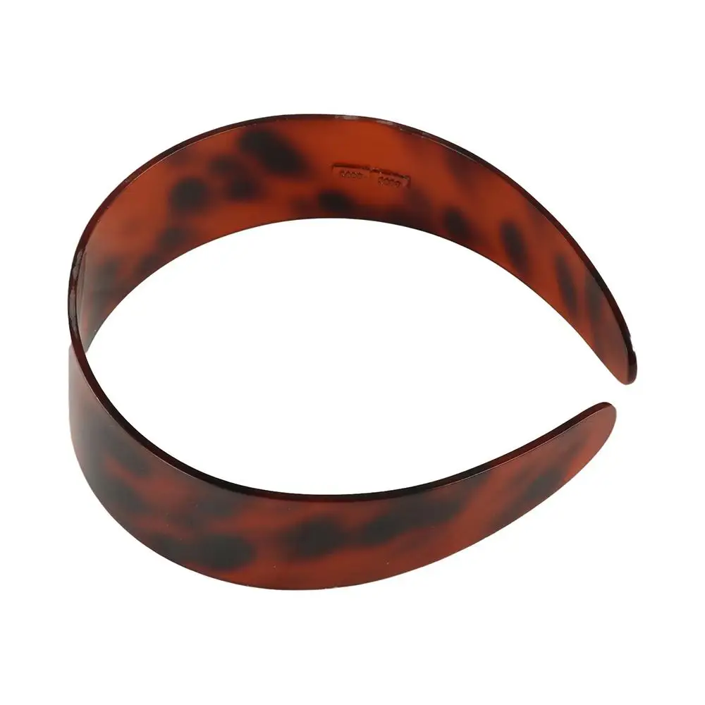 

Vintage Acetic Acid Leopard Headband French Coffee Retro Hairband Headdress Headwear Korean Style Hair Hoop Ladies