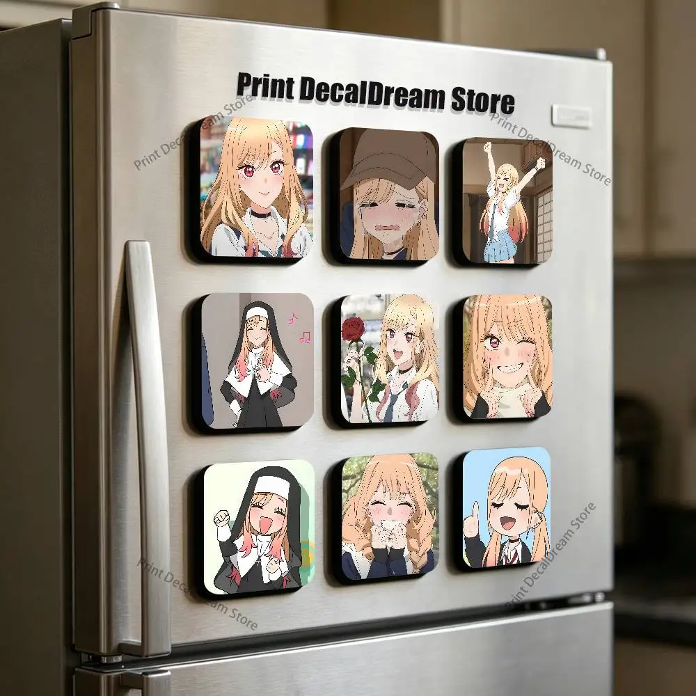 K-Kitagawa Marin Anime Magnetic Refrigerator Magnets Cute and Creative Refrigerator Magnets Souvenirs and Gifts