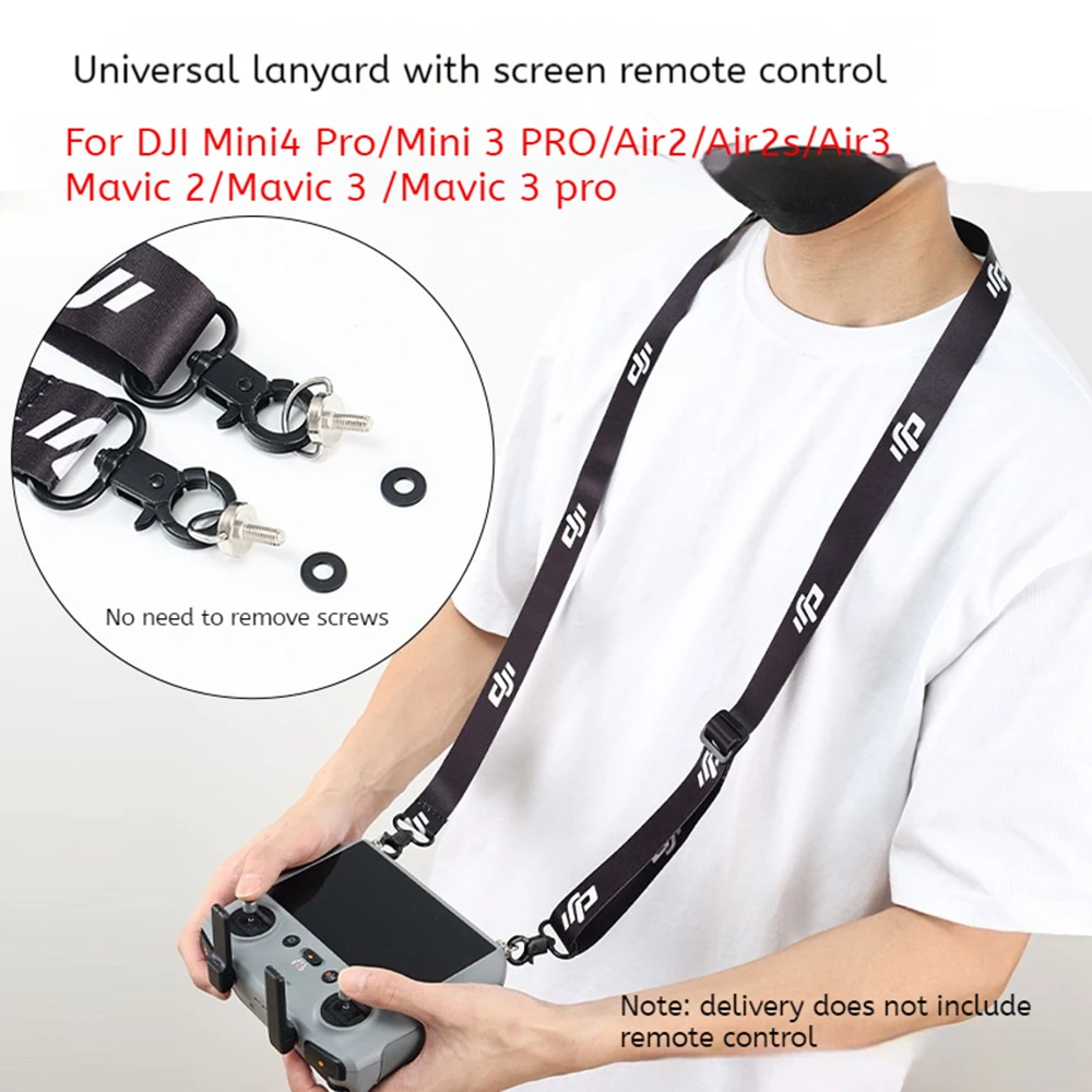 For DJI MINI 3 Pro Remote Controller with Screen Strap For DJI MINI 4 Pro /Air 3 Universal Rope with Remote Control with Screen