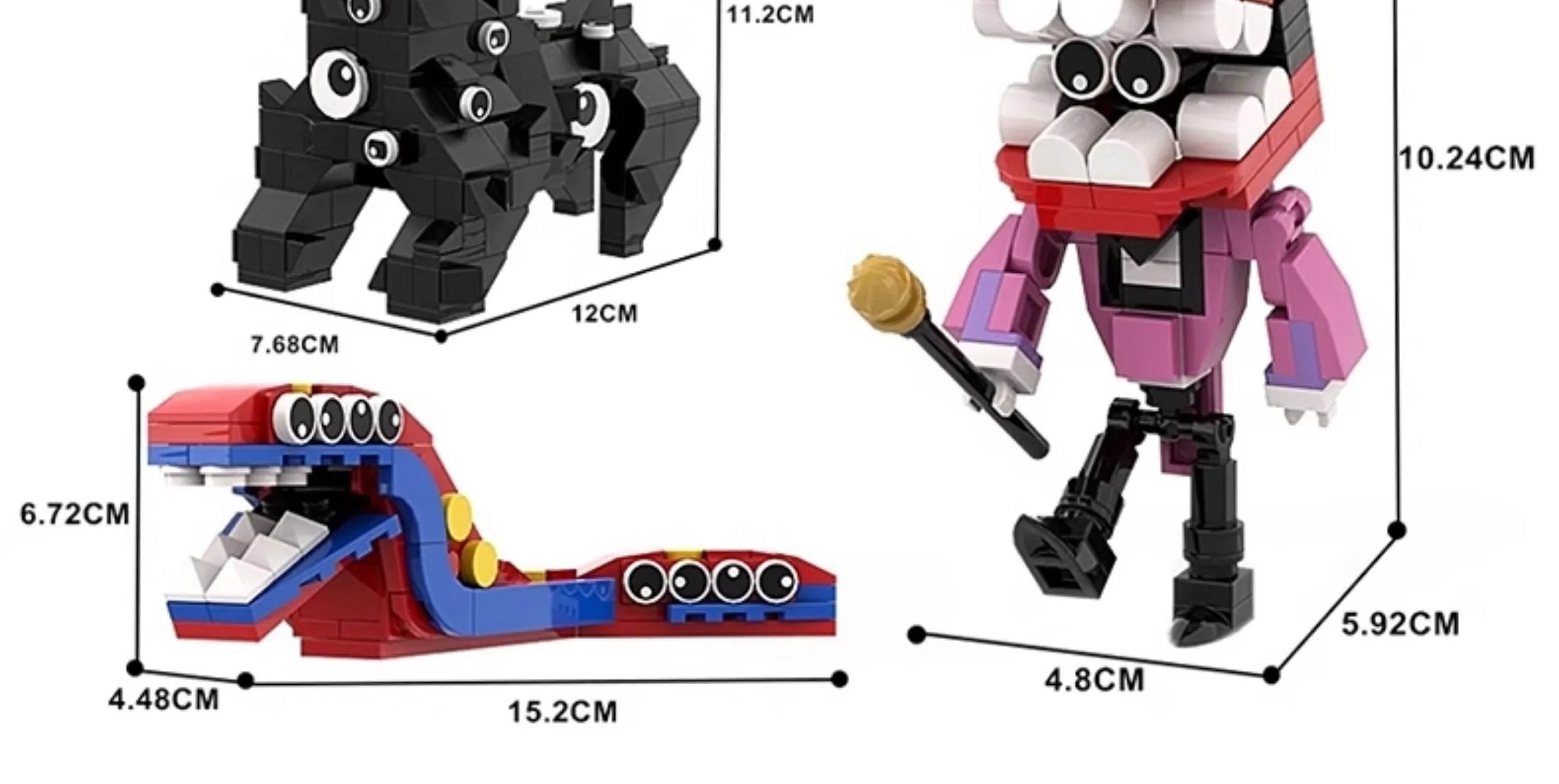 New Moc Zirkus Monster Clown kreative Baustein Puppe Animation Spielzeug Modell Kinder Puzzle montiert Modell Junge Halloween Geschenk