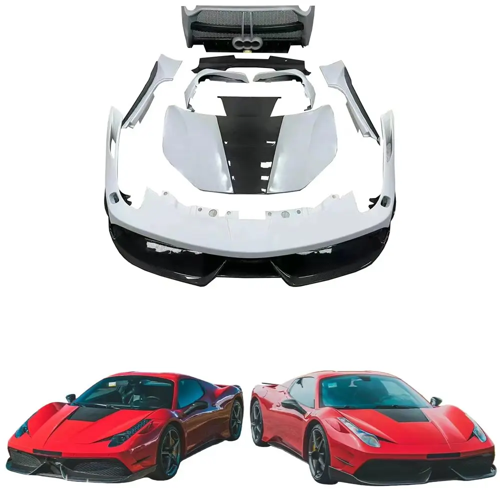 High-end Custom Body KitsFor 458 - Misha Style Carbon Fiber Exterior Upgrade Kit