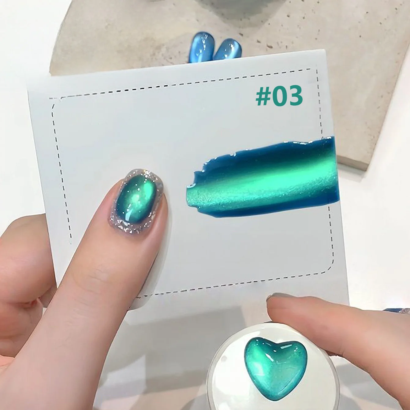 1-8 stks WS Zomer Cool Nail Art Night Star Sea Series Cat Eye Gel Nagellak Populaire Geavanceerde Veelzijdige Keramische Glazen Kraal Gel