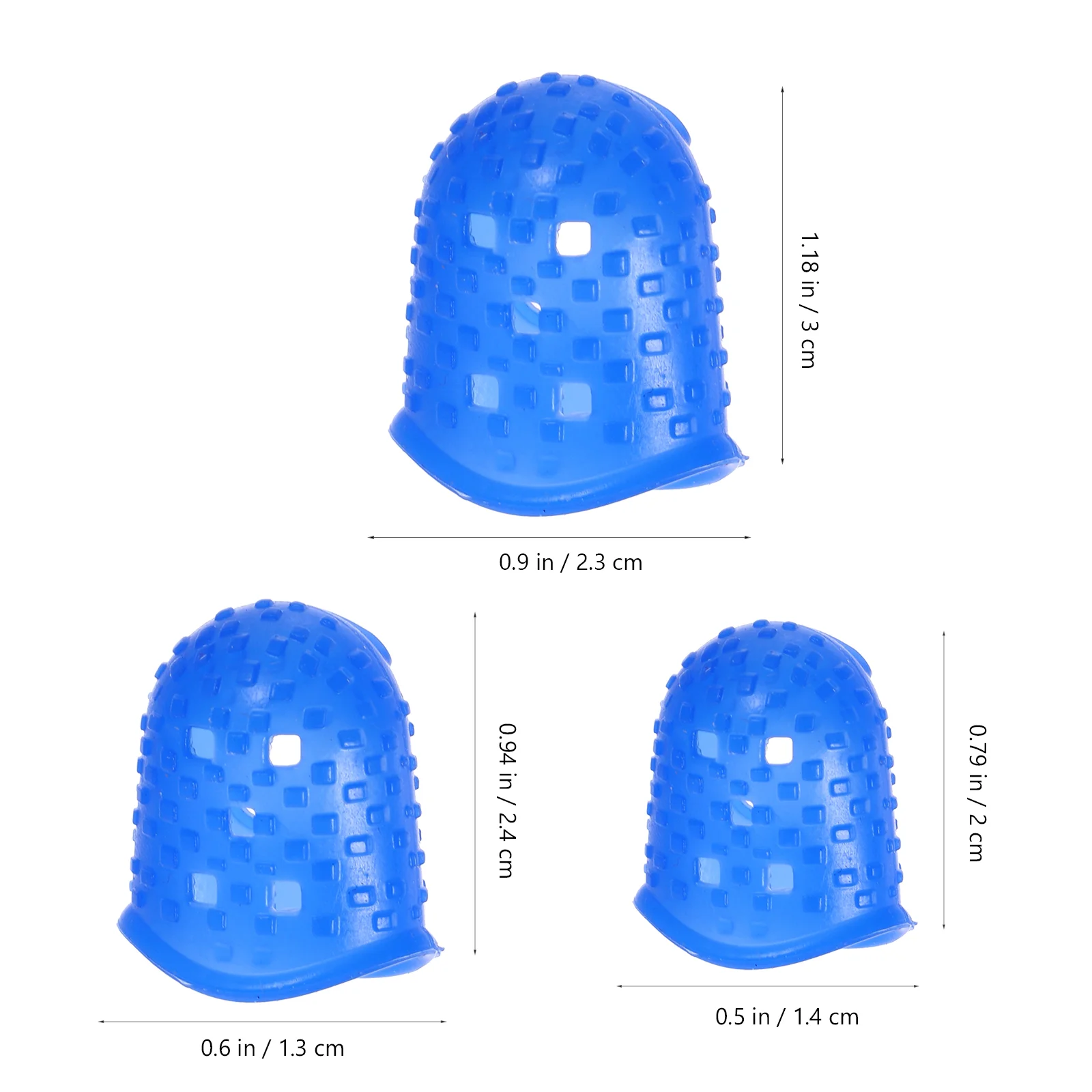 24 Uds. Suministros de oficina empuñaduras para dedos para clasificar protectores de papel funda para la yema del dedo cunas de goma trabajo de guitarra