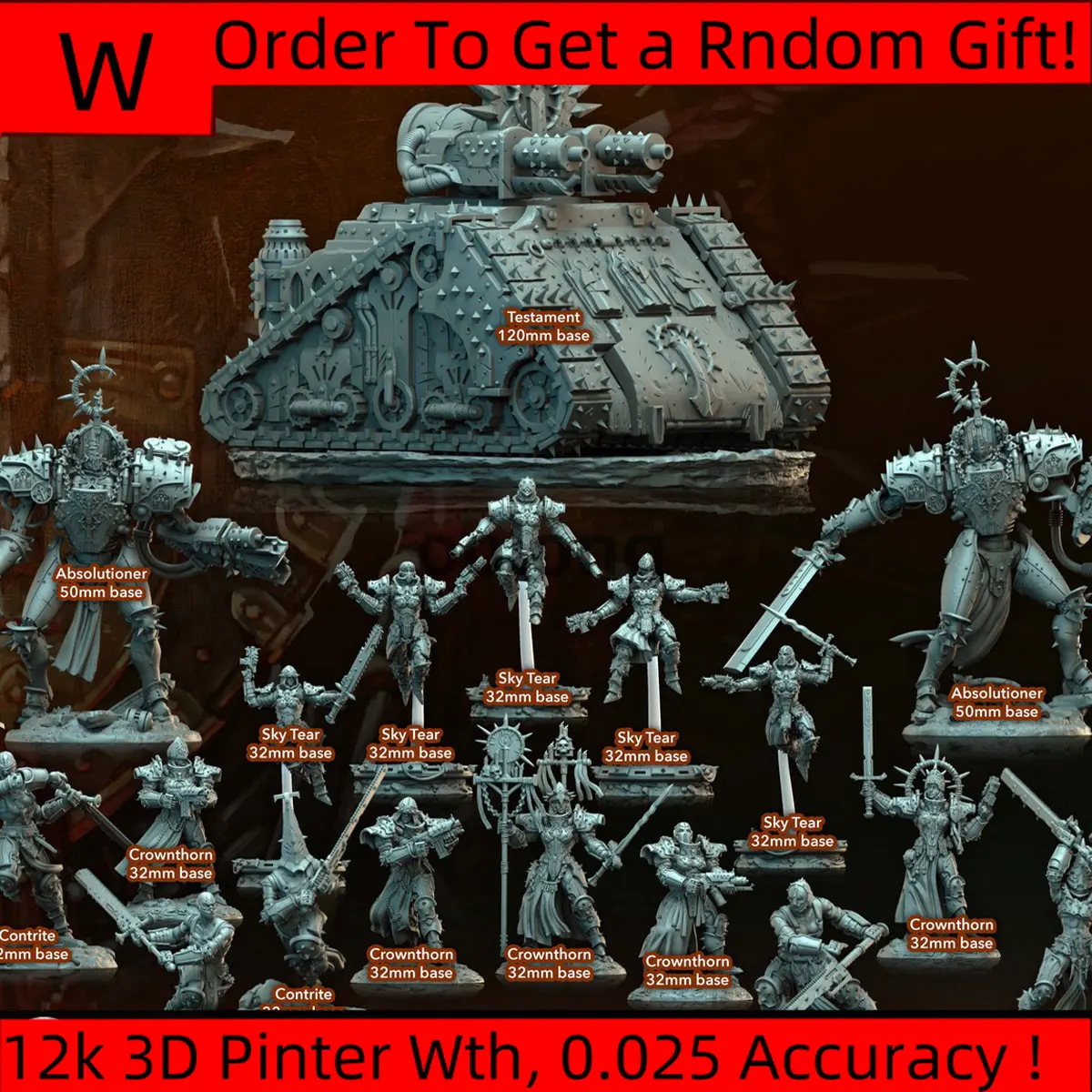 Dnd miniatur figur, miniatur Atonement Mecha blazer Angel Battle Tank Board Model permainan cetak 3d