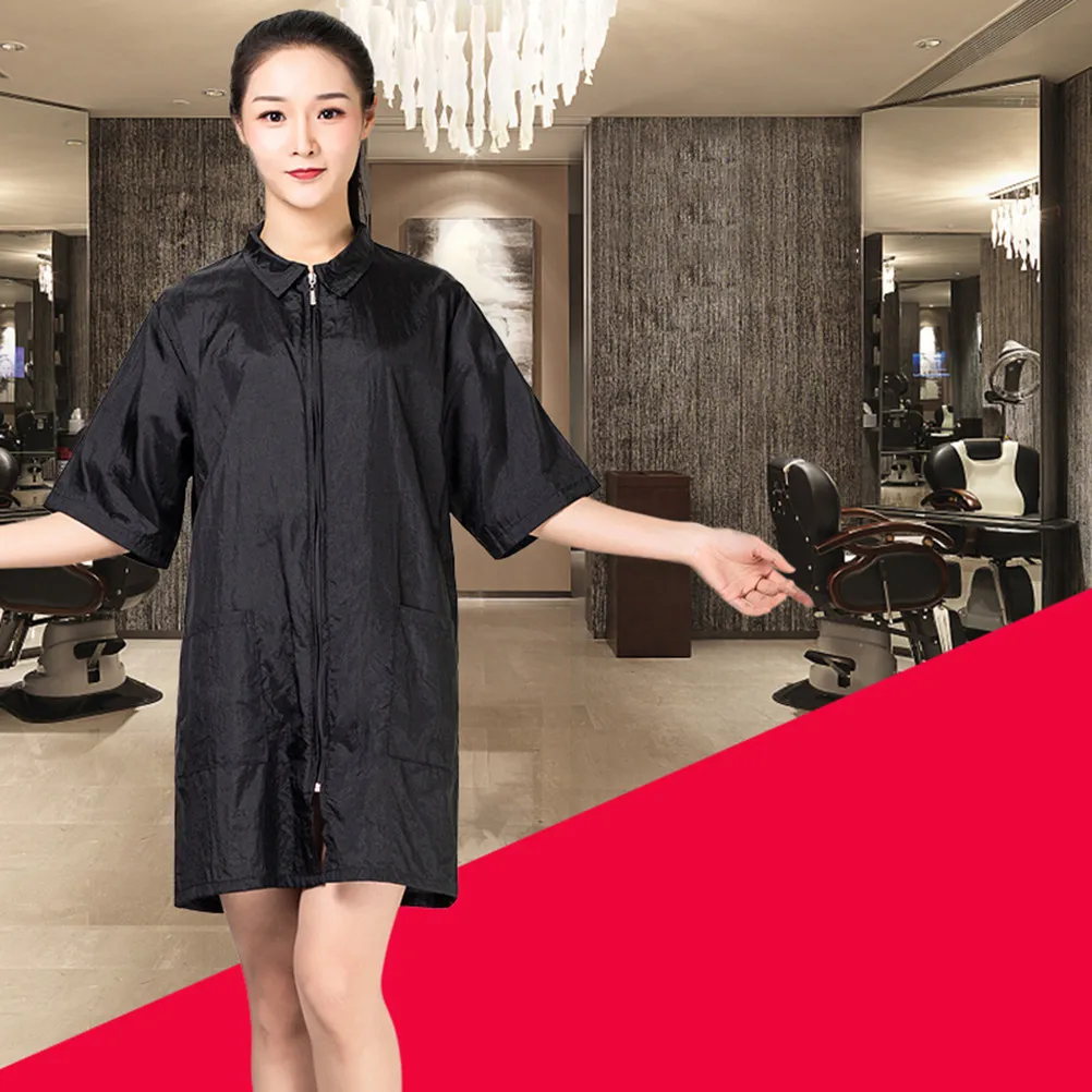 

1Pcs Simple Elegant Waterproof Workwear Apron for Hair Salon Kitchen Cooking Dyeing Job Reusable Protective Clothing