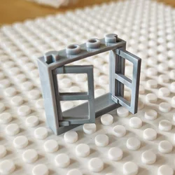 5pcs Small Building Block Double Opening Windows Building Block  Accessories Compatible with Lego Part