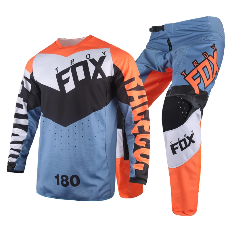 

2022 MX ATV MTB Dirt Bike Gear Set Motocross Racing 180 Trice Jersey Pants Offroad Kits Motor Street Moto Suit Mens