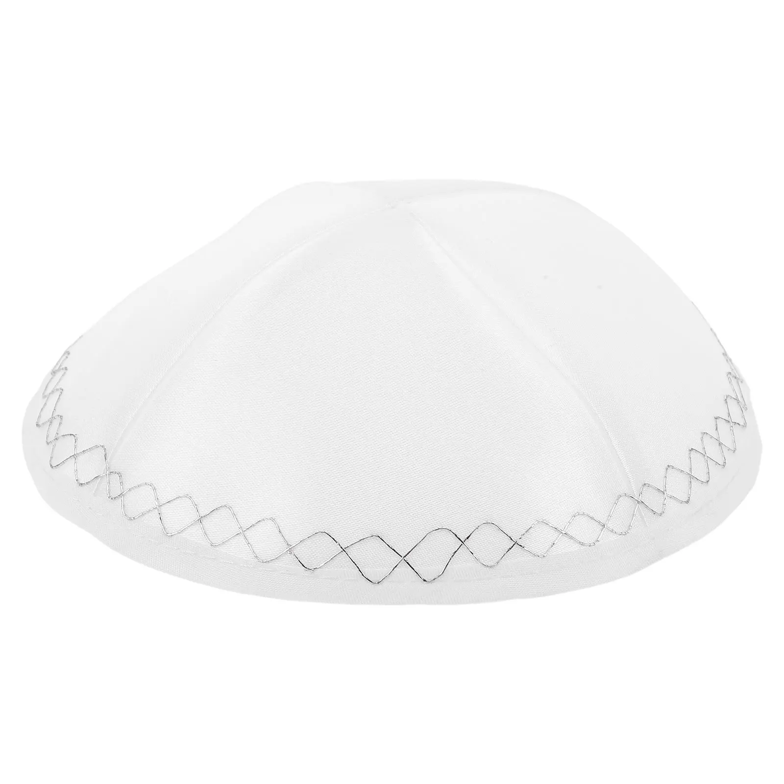 

Kippah Hat Adult Size Portable Jewish Skull Cap White Yarmulke For Men Wedding Shabbat Religious Holidays Mitzvah Judaica