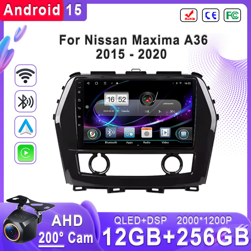 

For Nissan Maxima A36 2015 - 2020 Android 15 Incell Screen Stereo Head Unit GPS Navigation High-performance Touch Screen Video