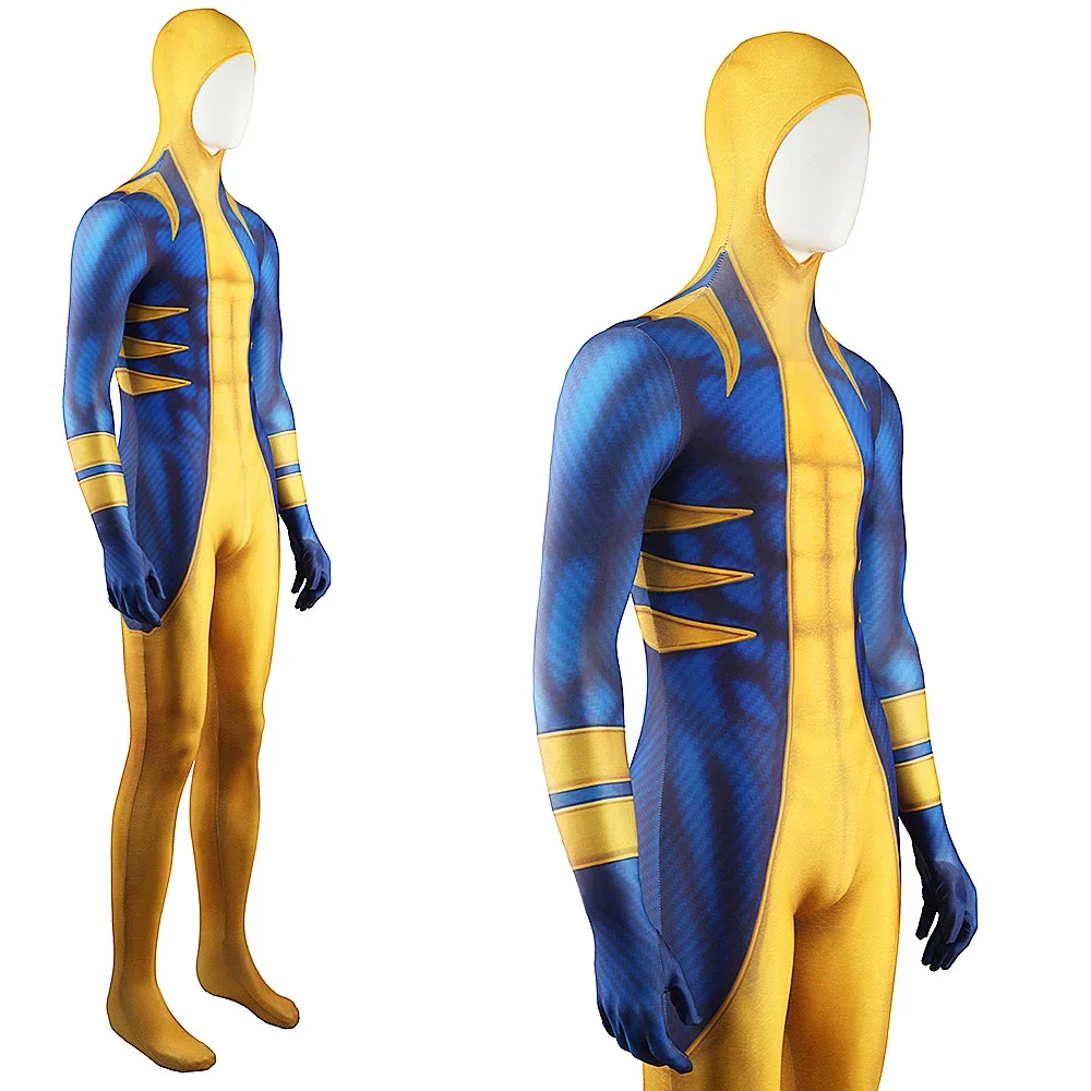 Sideshow Wolverine Logan Cosplay Costume Superhero 3D Printed Spandex Zentai BodySuit Wolverine Cosplay Outfit Halloween Costume