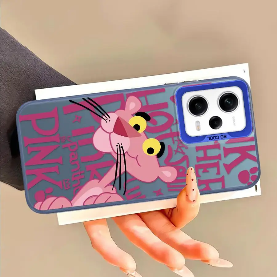 P-Pink PantherS Cool Cute Soft Shell чехол для телефона Xiaomi Redmi Note 12 13 14 Pro Plus 10 11 Pro 10s 11s