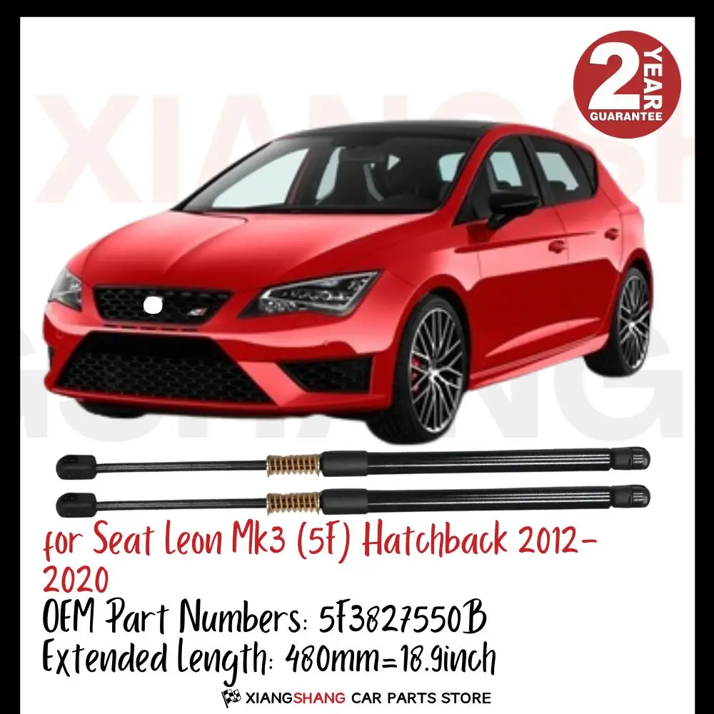 

2 шт. задний демпфер задней двери для Seat Leon Mk3 (5F) хэтчбек 2012-2020 с пружиной багажника, газовые стойки, подъемная опора