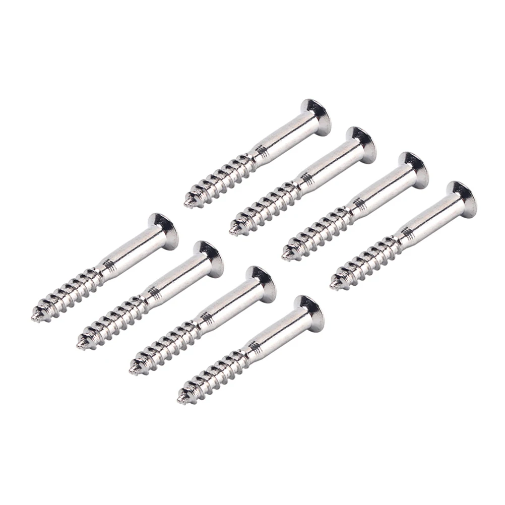 

16Pcs Steel Guitar Neck Mounting Screws Bolts for Electric Bass Guitar Neck Plate Repair Accessories Steel Mounting Screw