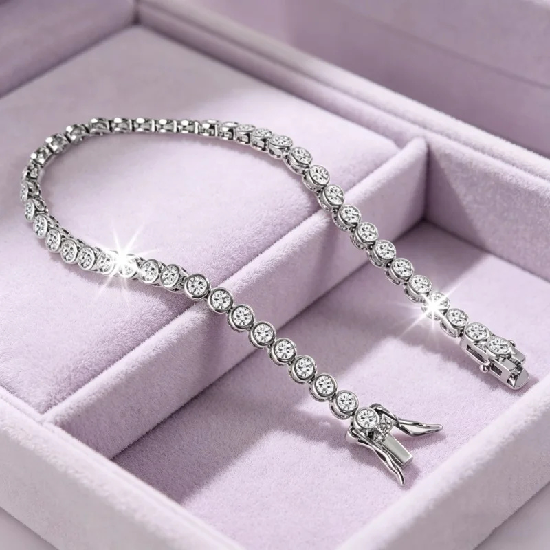 Thumbnail 2 - #20 Top Moissanite Tennis Bracelets Picks for Every Budget