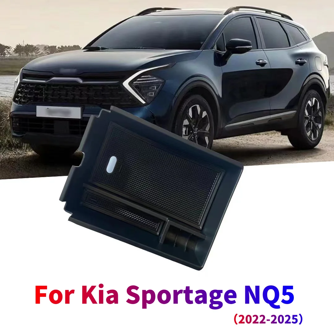 

For Kia Sportage NQ5 2022 2023 2024 Storage Box Armrest Box Tray Organizer Central Console Container Holder Accessories