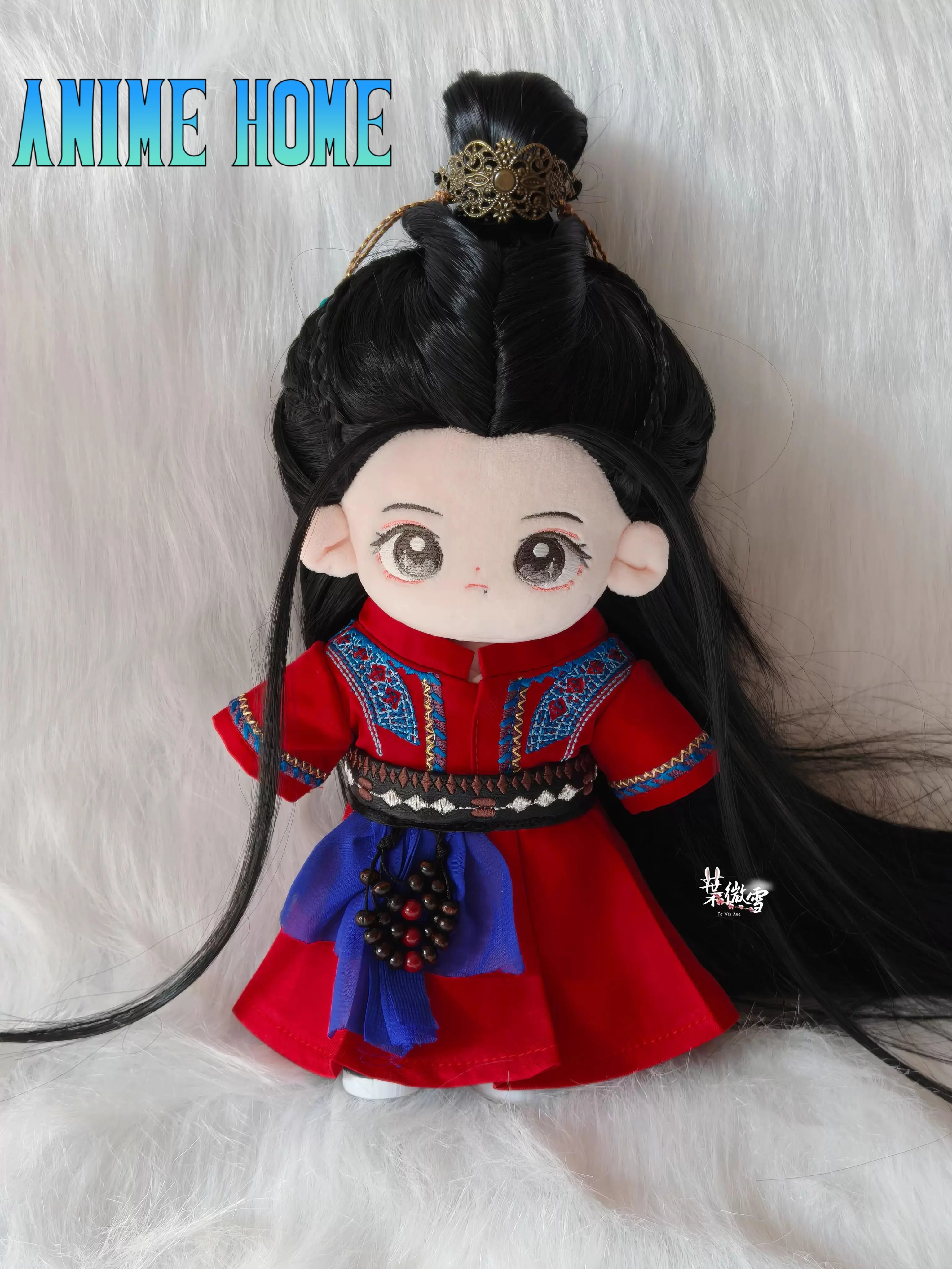 

Shi Ying Xiao Zhan Idol Star Red Ancient Suit For 20cm Doll Toy Clothes Costume Cosplay Original MDZS