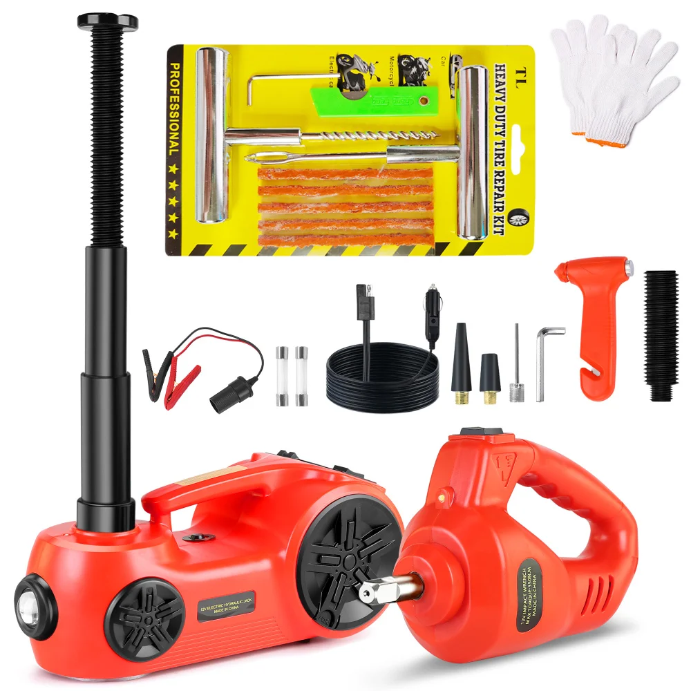 

5-тонный разъем Elec (11023 фунтов) с ударным гайковертом, надувным насосом, светодиодной подсветкой для внедорожника, седана, грузовика