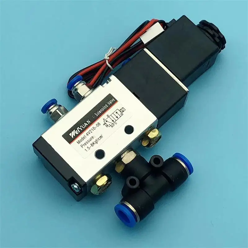 Computer Embroidery Machine Accessories Sequin Embroidery Special Solenoid 4v210-08 Connector Lift 24V