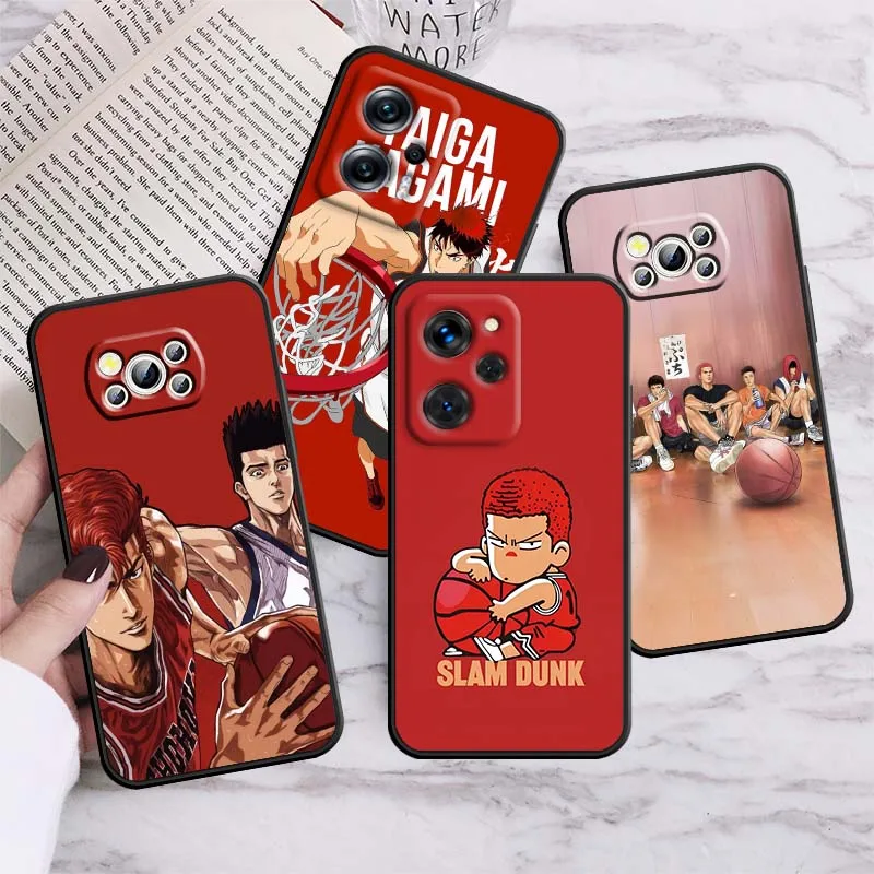 

Interesting Slam Dunk Creative For Xiaomi Mi Poco F3 F4 F5 F6 X3 X4 X5 X6 X7 M3 M4 M5s M5 M6 GT Pro 5G Black Cover Phone Case
