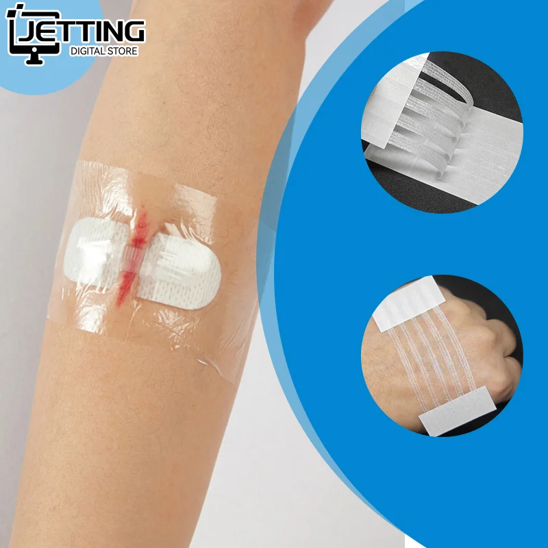 

1PC Sterile Strip First Aid Travel Wound Skin Closures Medical Surgical Adhesive Emergency Kit Adhesive Bandages 21x100mm 2Strip