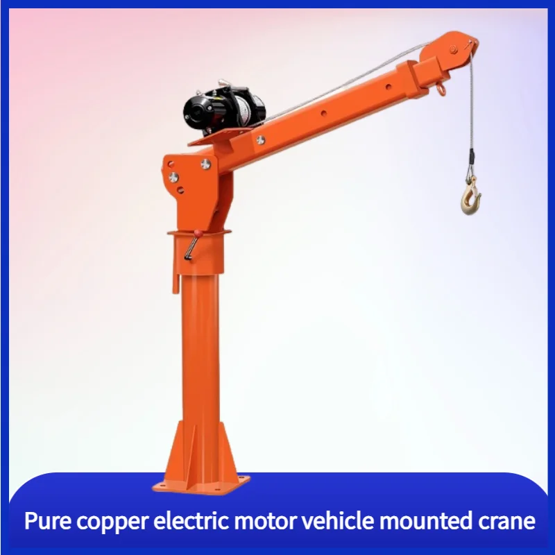 

Vehicle Mounted Crane with Crane Lifting 500kg 12V Household Mobile Lifting Small Crane Truck Cantilever Crane