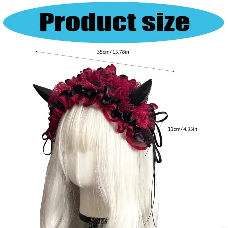 270D غطاء رأس ناعم على شكل قرن الشيطان بتصميم رفيع للبالغين والأطفال