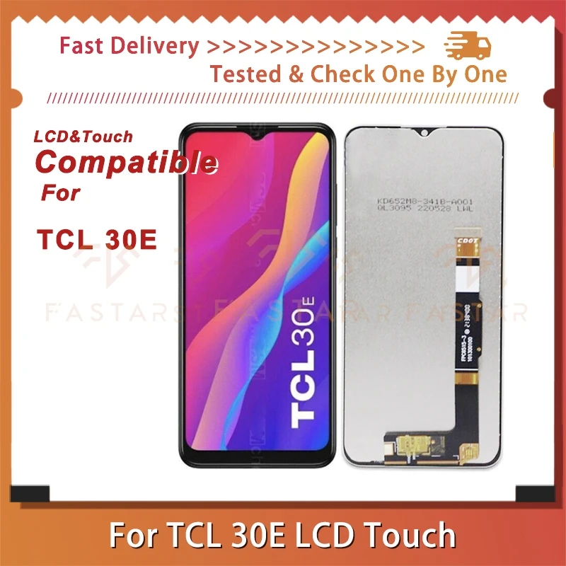 

TCL 30E 6.52"Original For TCL 30E 6127A lcd 6127l LCD Display Pantalla Touch Digitizer Assembly Replacement Screen TCL 30E lcd