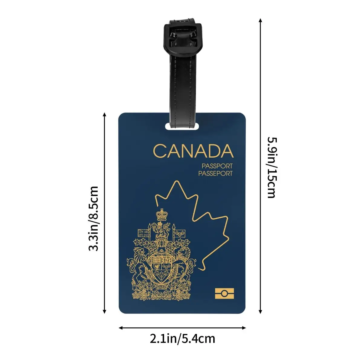 Canada Passport Gepäckanhänger, individuelle Gepäckanhänger, Sichtschutz, Name, Ausweis
