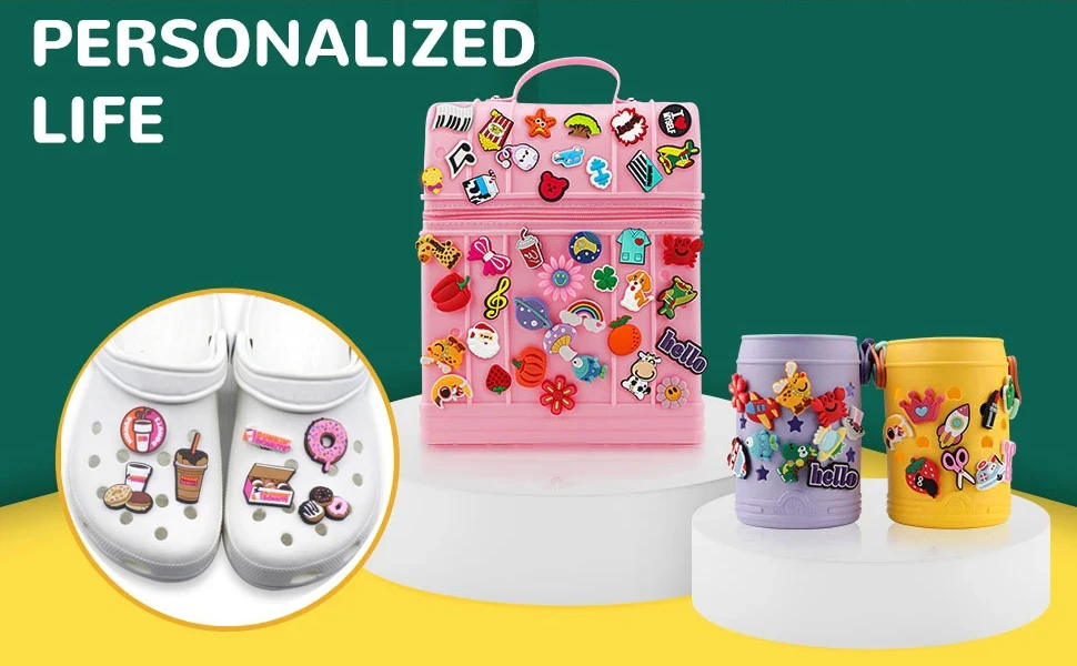 20 Stück Familien-Schuh-Charms für Jungen, PVC-Zubehör für Clogs und Gartenschuhe, Unisex-Dekorationen für Kindergeburtstage – Detail 1