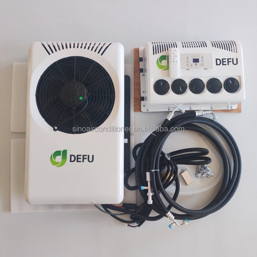 Camper RV Electric 12V Cooler AC System 12 Volts DC Parking Air Conditioning 24v Truck Air Conditioner