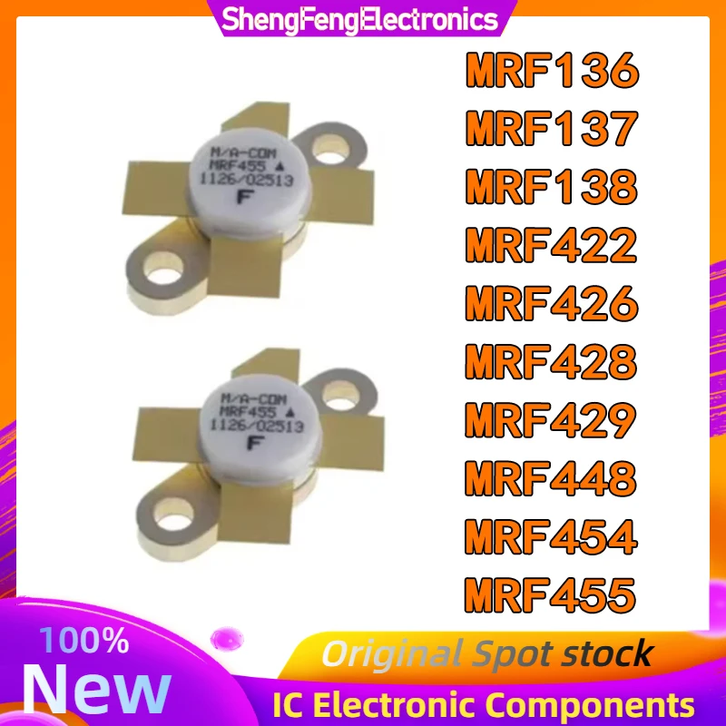 Transistor de potencia de microondas, tubo de alta frecuencia, MRF136, MRF137, MRF138, MRF422, MRF426, MRF428, MRF429, MRF448, MRF454, MRF455