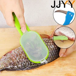 Fish Skin Brush Fast Remove Fish Scale Scraper Planer Tool Fish Scaler Fishing Knife Cleaning Tools Kitchen Cooking Accessorie