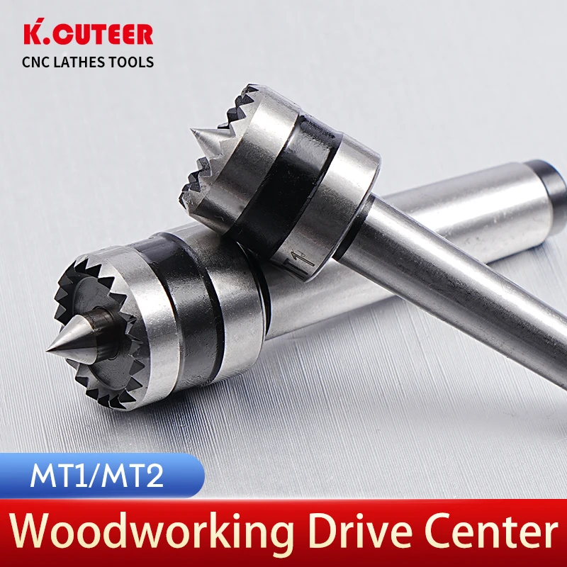 MT1 Woodworking Rotary Centres MT2/MT1 Multi-tooth Lathe Drive Center Spindle CNC Metalworking Tools For Wood Processing