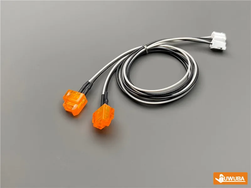 2 Stück Fußpedal-Blinker-Upgrade-Teile für 1/14 Tamiya RC Truck Tipper für SCANIA R730 R470 R620 DIY – Detail 13