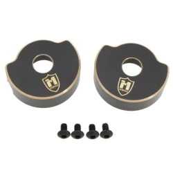 MEUS RACING Brass Rear Portal Cover Weights for for Vanquish H10 Optic Sparco Yokohama RTR 1/10 RC Crawler Upgrades Parts, 57g