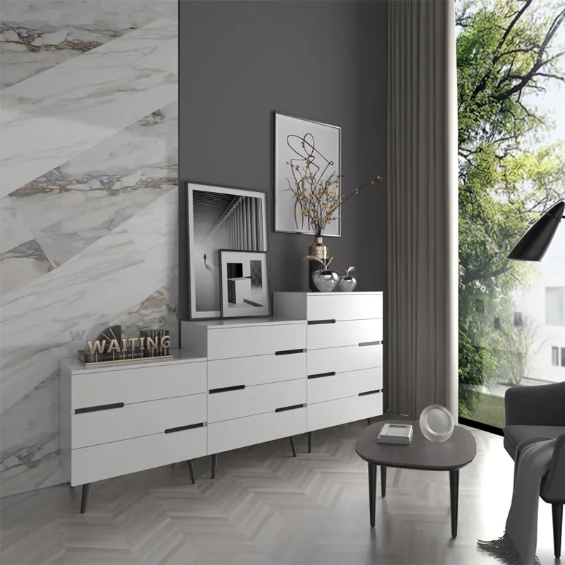 Gothic High Living Room Cabinets Nordic Tall Modern Display Cabinet Cream Simple Woonkamerkasten Furniture Living Room Dresser