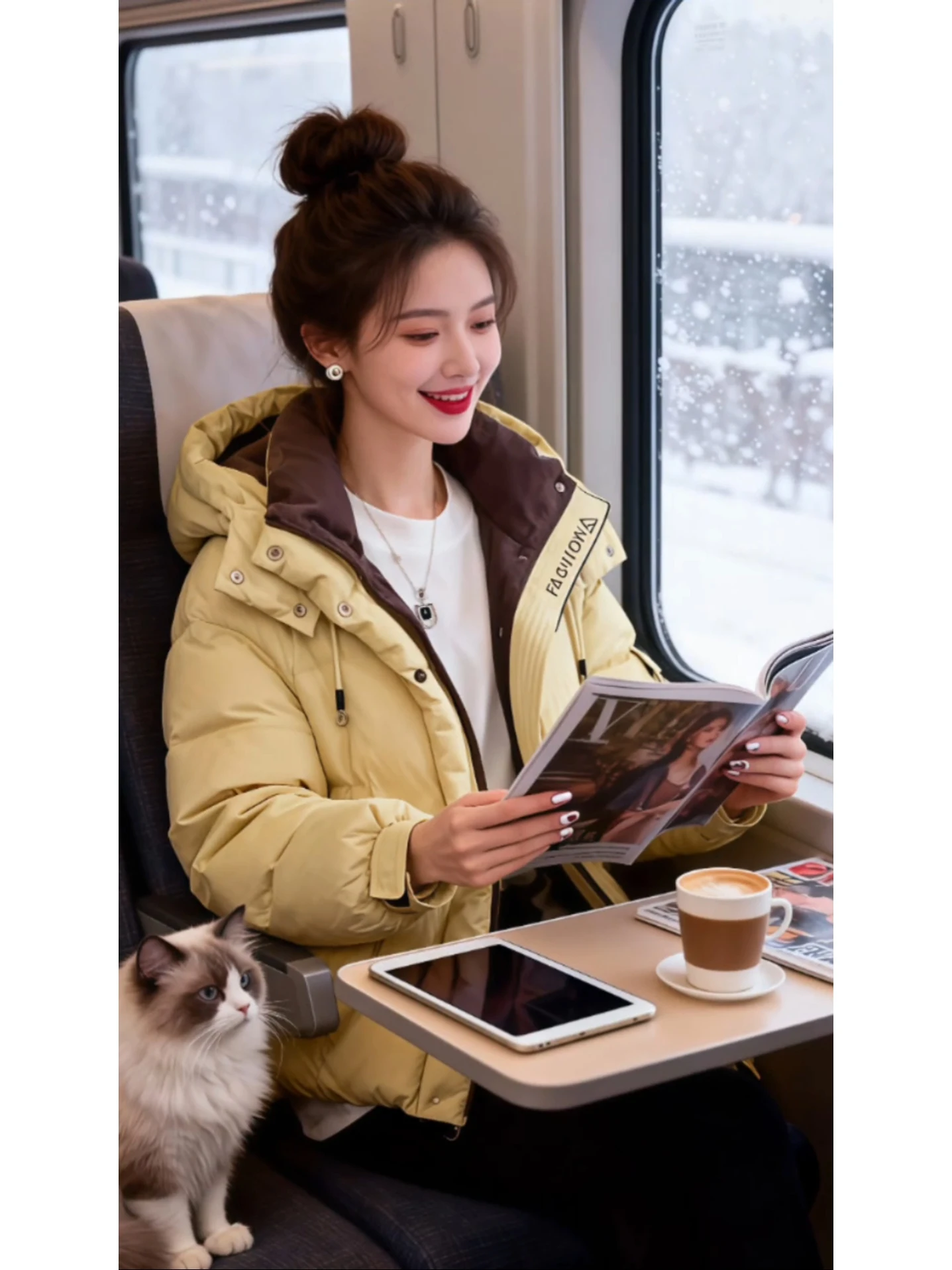 

Ladies' Casual Loose Fit Cotton Jaet Regular Sle Warm Faionable Autumn Winter New Arrival Korean Version Thiened Long...