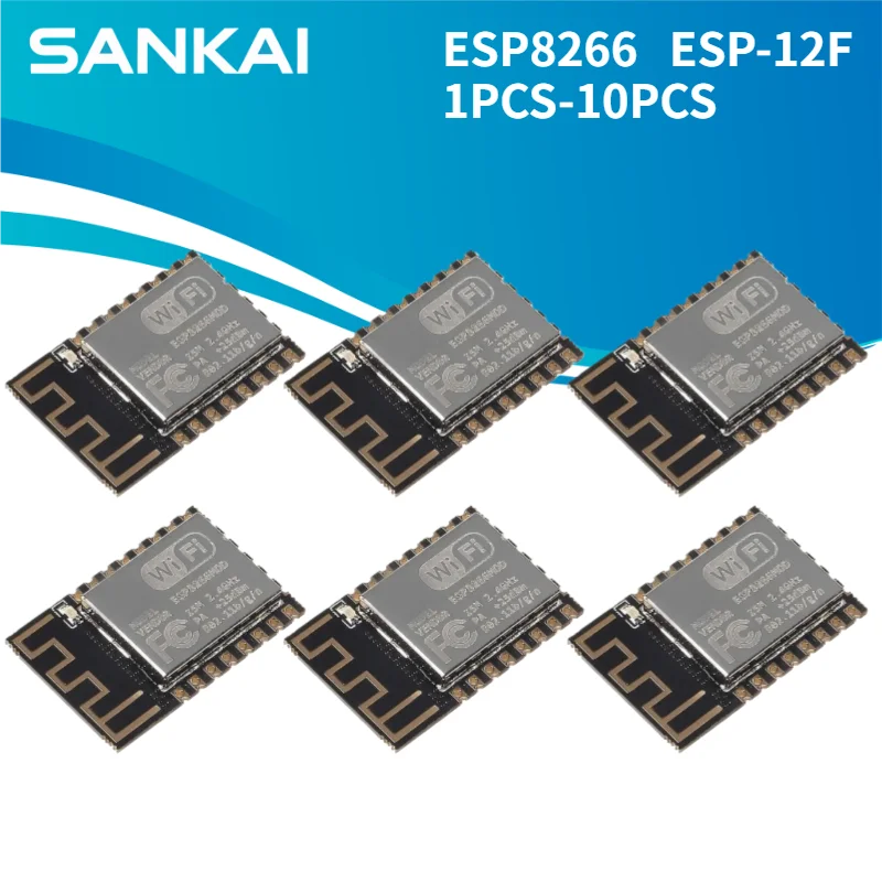 1-10pcs ESP8266 Wireless Module ESP-12F Serial Development Board ESP12F Upgrade Remote Module ESP12 Programmer For Arduino