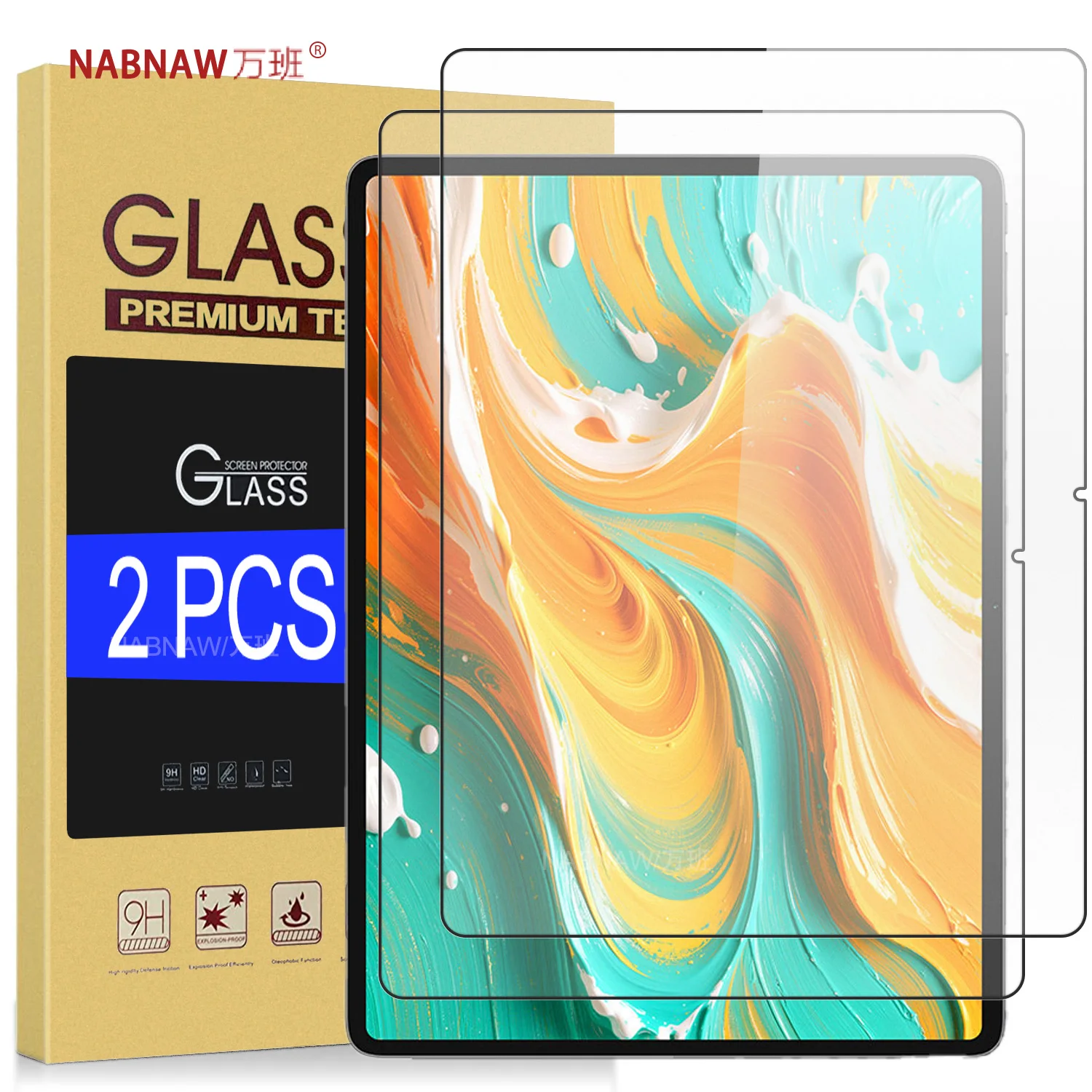 Tempered Glass Screen Protector For Teclast ArtPad 13.2-inch Full HD Film Damage-Proof Guard Oil-Coating 2-Pack