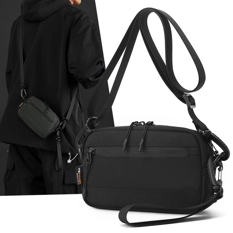 

Men Crossbody Bag Outdoor Travel Commuting Shopping Messenger Shoulder Bags Vintage Hiking Cycling Outing Mobile Phone Pouch