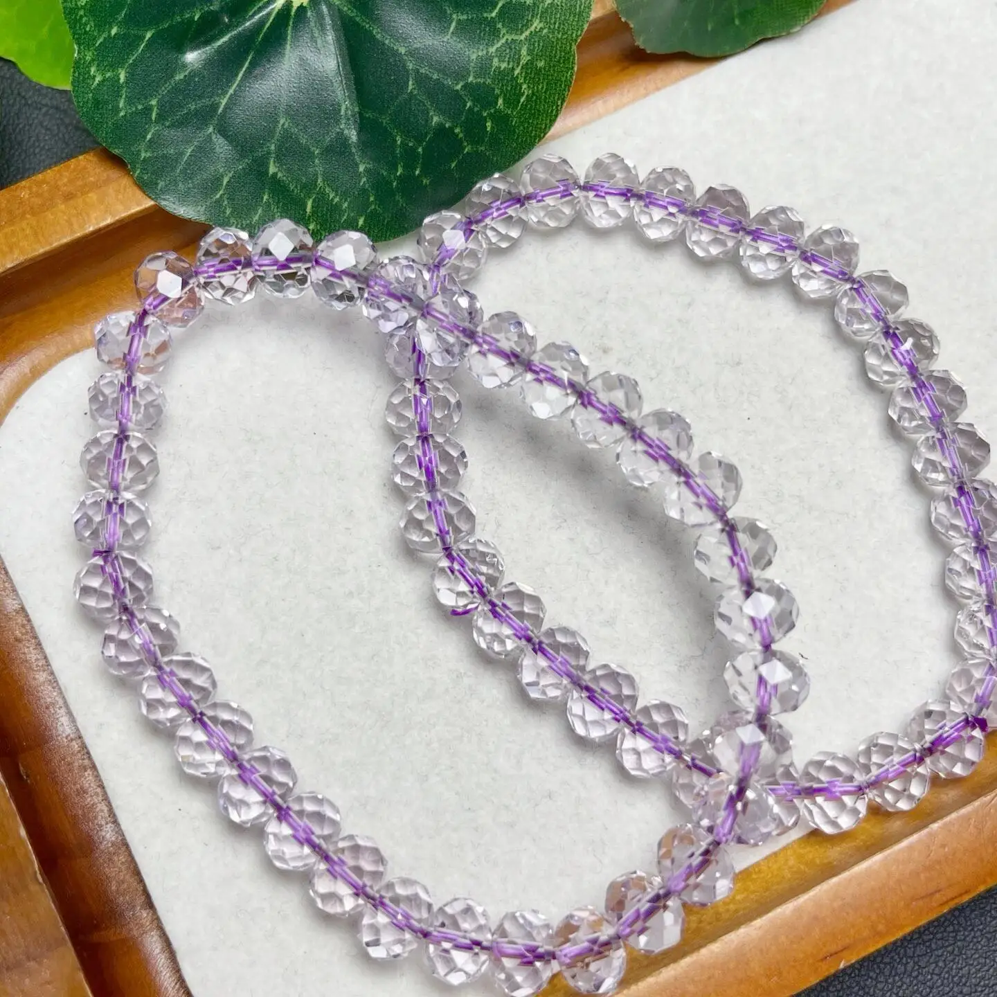 

7 мм натуральный аметист гране бусины браслет кристалл для женщин Fortune Energy минеральный амулет ювелирные изделия целебный подарок 1 шт.