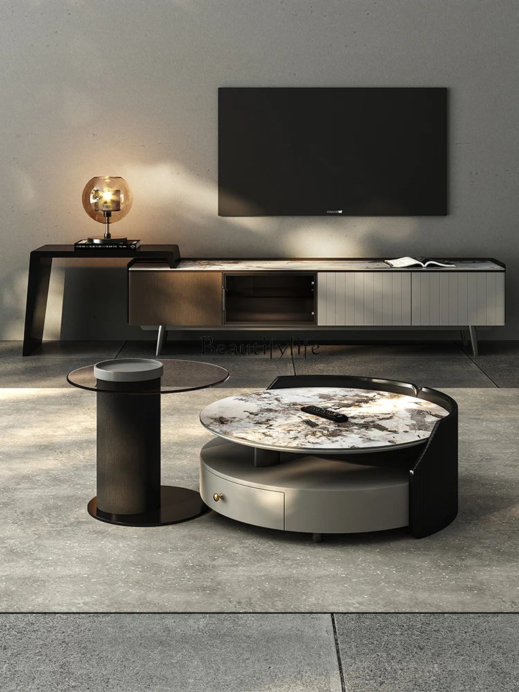 

Modern simple Italian minimalist small apartment living room household coffee table