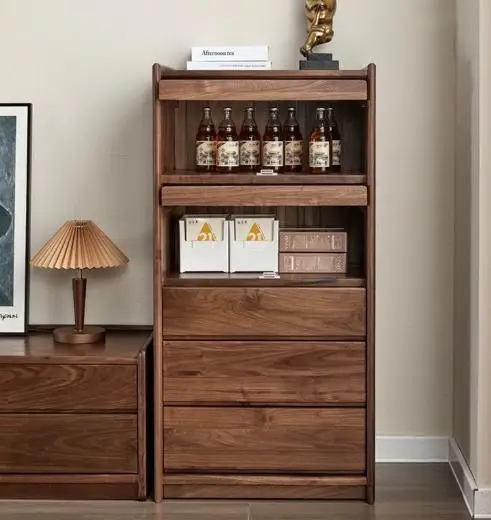 Rustic Japanese Living Room Cabinets Storage Shelves French Lounges Corner Cabinets Vintage China Commode Chambre Furniture Home