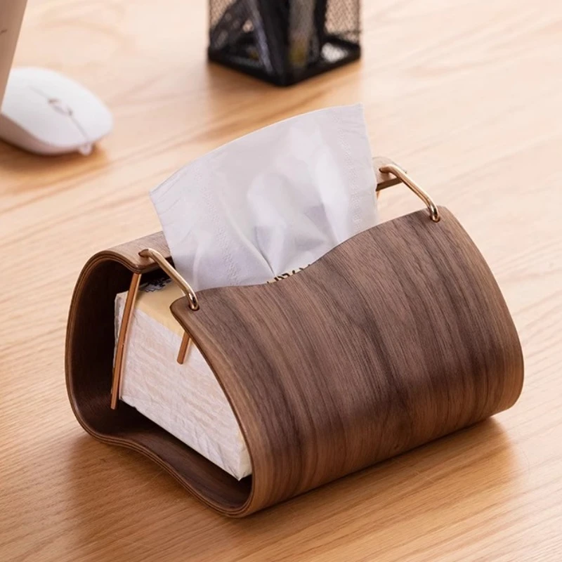 

Living Room Tissue Box Holder Dispenser Kitchen Luxury Napkins Box Dining Table Restaurant Tissue Boxes Storage Paper Case