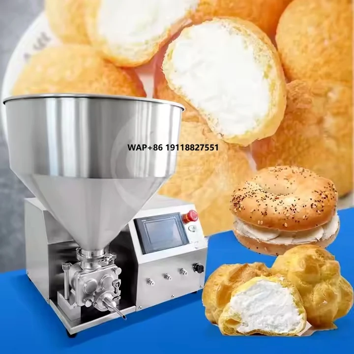 Máquina Semiautomática ORME para Rellenar Pasteles, Bizcochos, Nueces y Panecillos con Crema de Queso y Chocolate