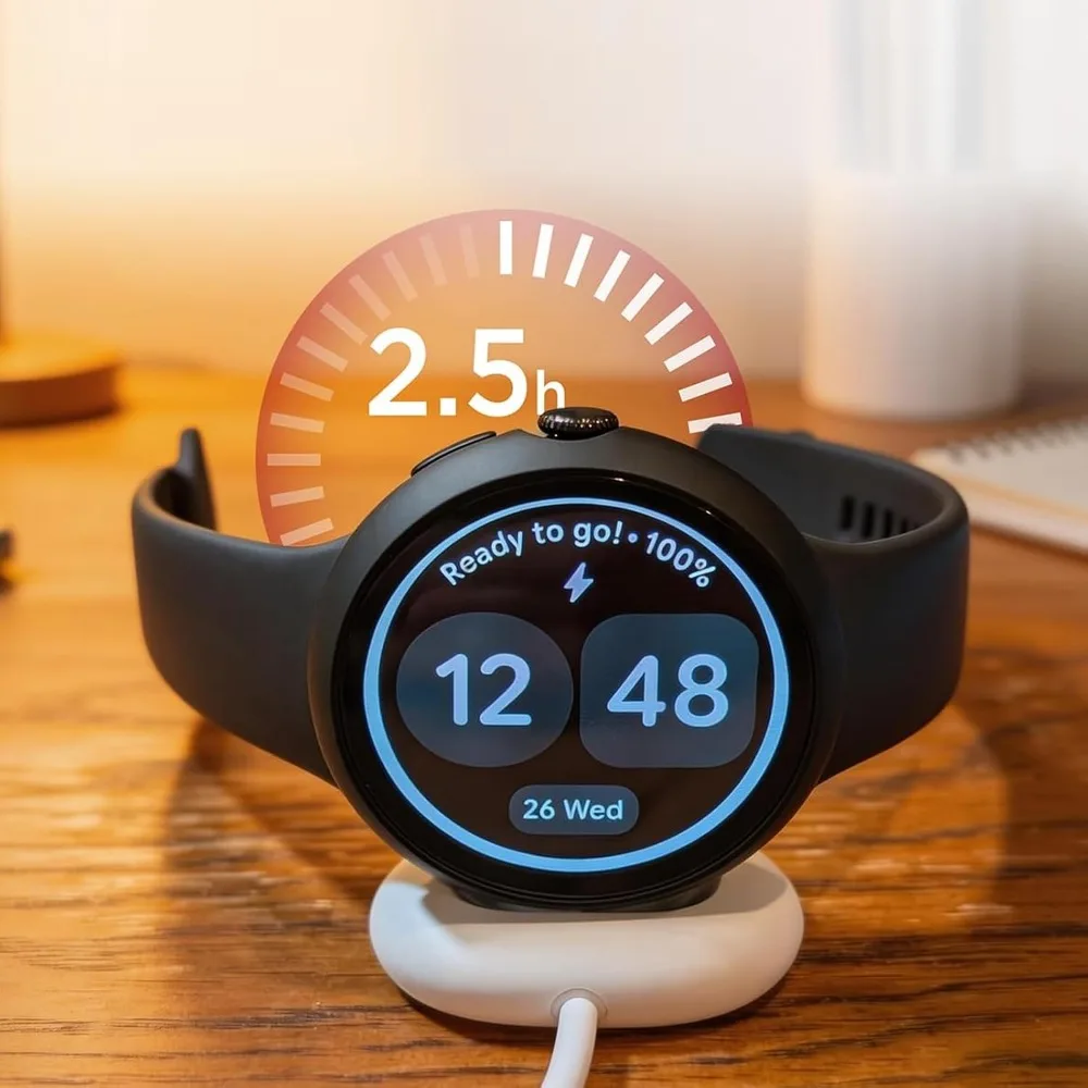 Magnetic Google Pixel Watch 4 Charger Fast Charging Type-C Charging Dock Stable Charging Copper Wire Smartwatch Charging Cable