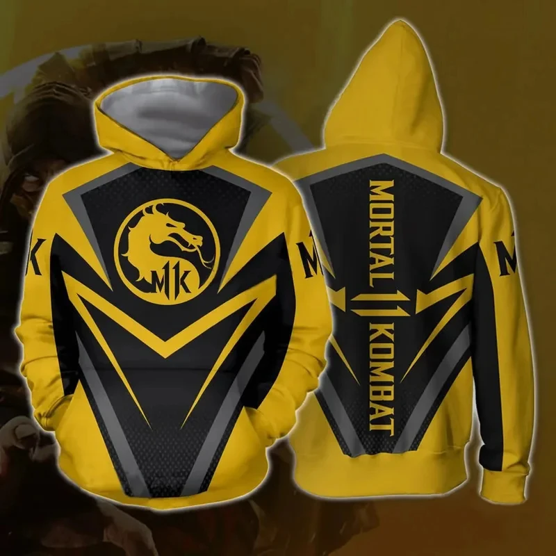 Sudaderas con Capucha Mortal Kombat, Diseño 3D, Ropa Urbana de Moda para Hombre y Mujer, Sudaderas Extra Grandes, Sudaderas con Capucha para Niños, Ropa Deportiva